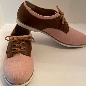 G.H.Bass Oxfords Shoes Bass-Dixie Pink & Brown Lace Up Shoes